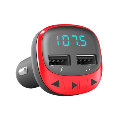 Energy sistem Car Transmitter FM Red microSD MP3 
